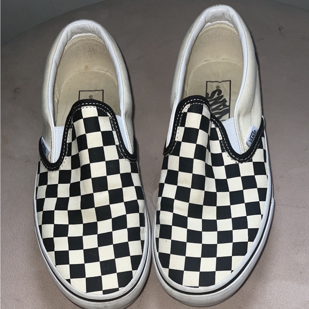Platform checkerboard Vans 🖤🤍